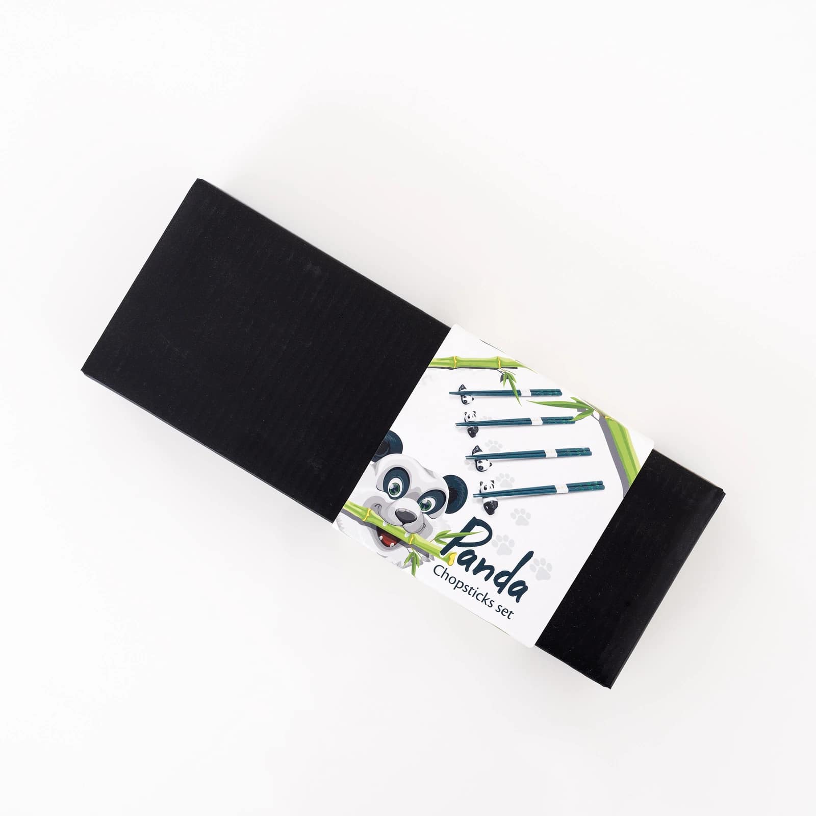 Juego de posa palillos y palillos de panda - Imagen 2