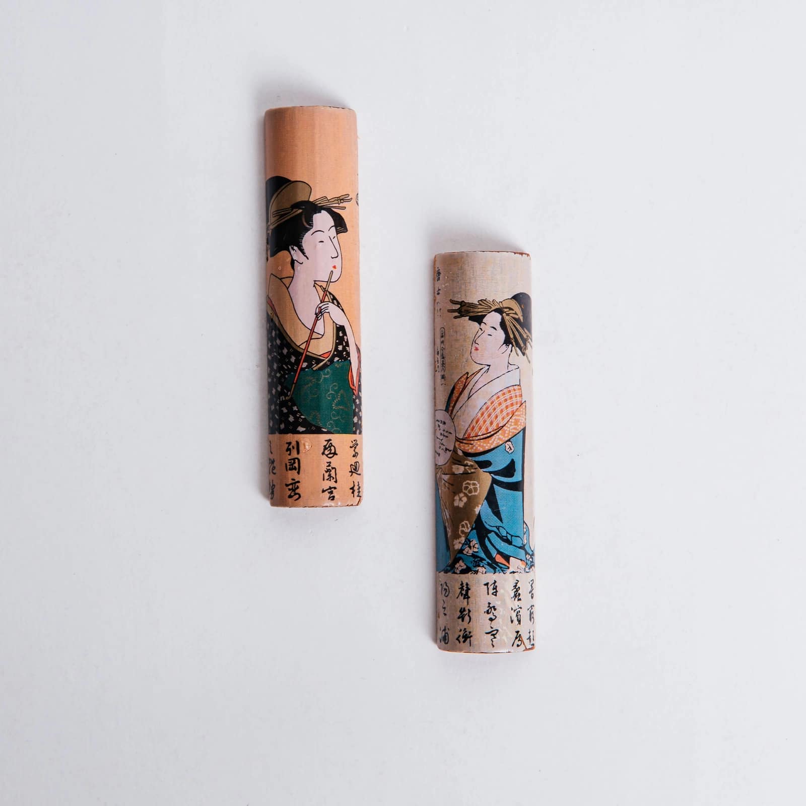 Juego de palillos y soporte para geisha - Imagen 10