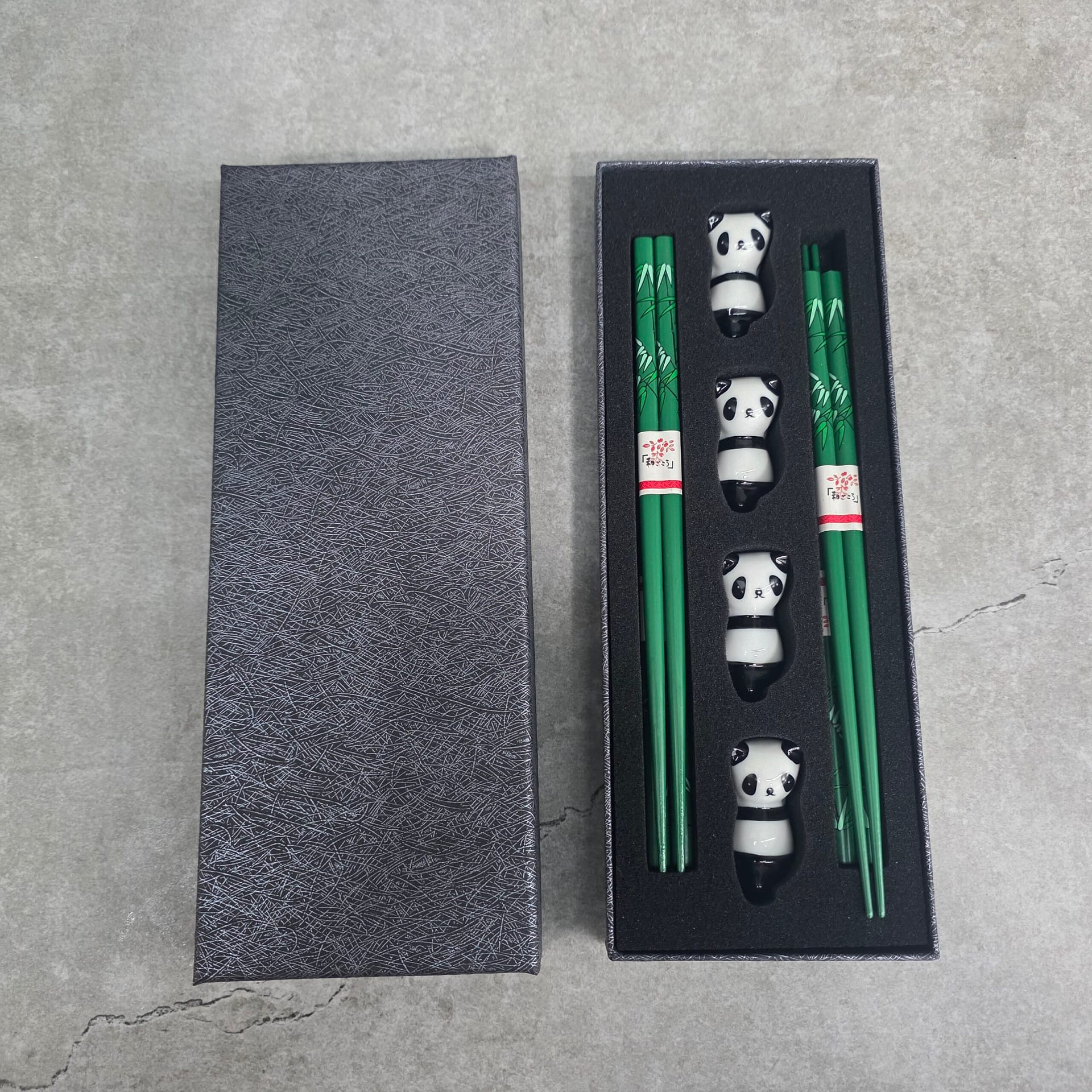 Juego de posa palillos y palillos de panda - Imagen 13