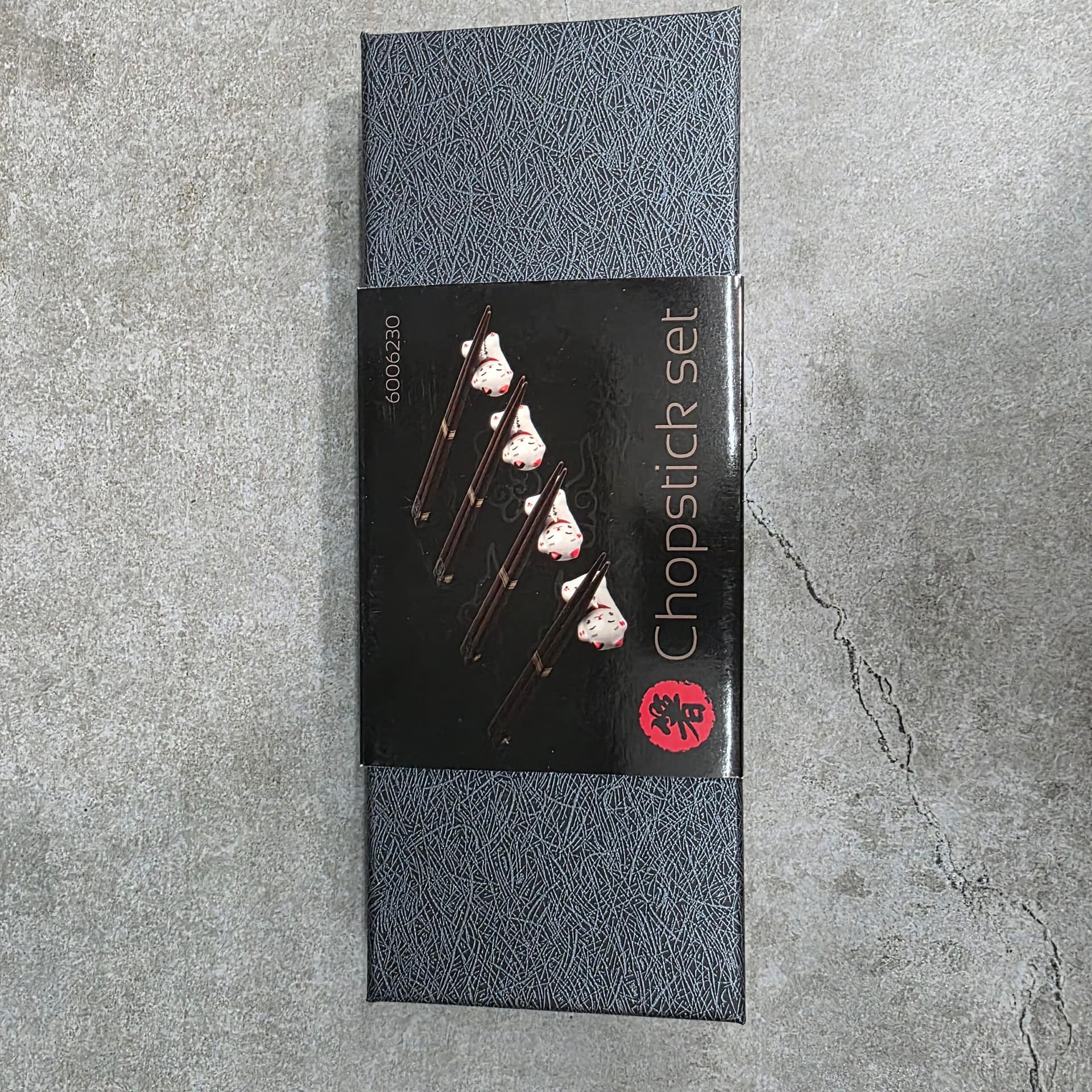 Juego de palillos y posa palillos de bambú Kotki - Imagen 7