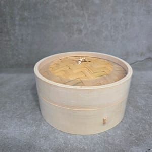 Cesta vaporera de bambú Ø15