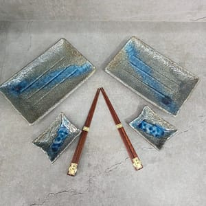 Juego de sushi de cristal